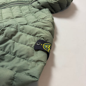 Stone Island Green 0-Cotton R Nylon Tela Puffer Jacket - Medium