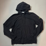 Load image into Gallery viewer, Stone Island Black Zip Up Cotton Hoodie - XXXL
