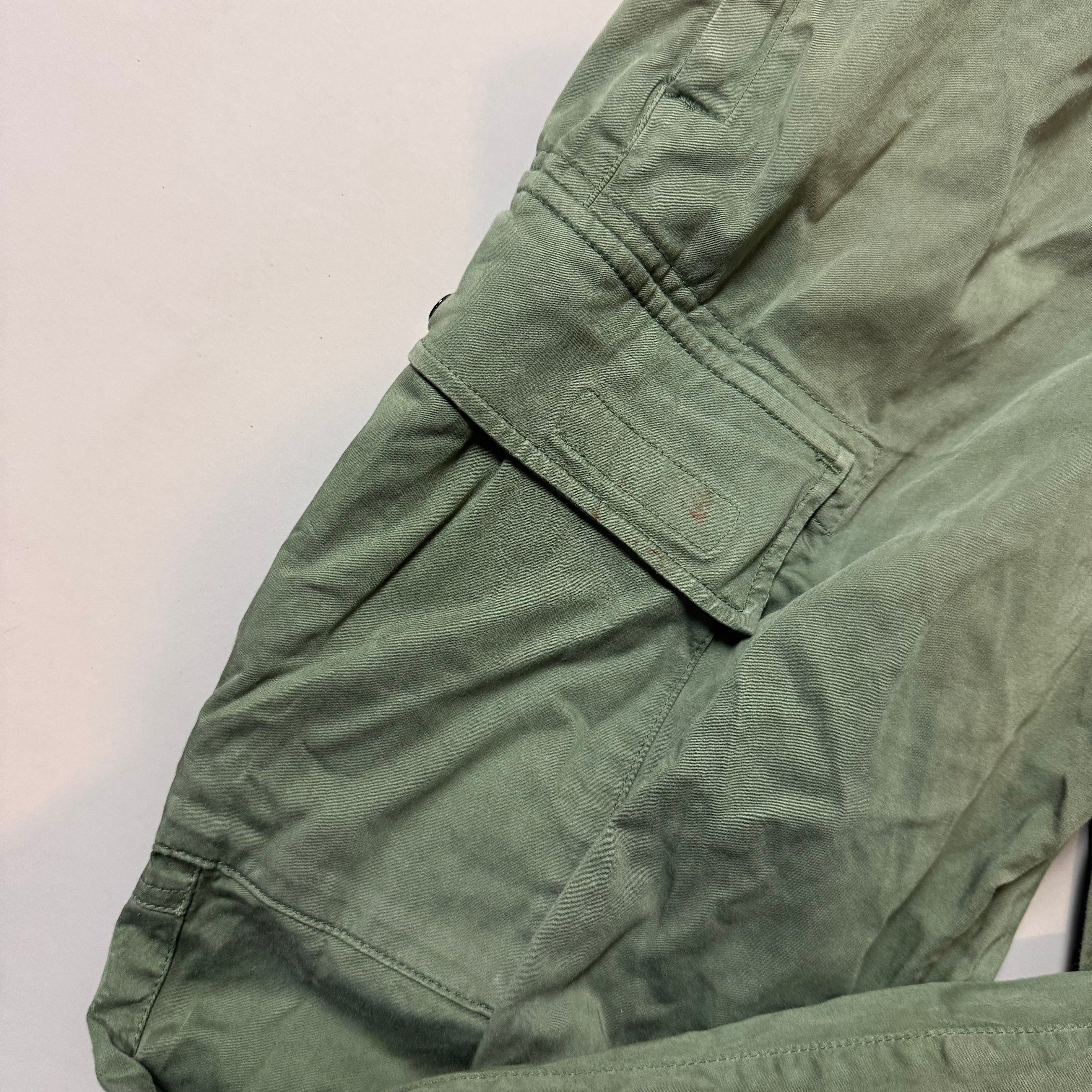 Stone Island Sage Green RE-T Cargo Trousers - W36