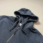 Load image into Gallery viewer, Stone Island Navy Zip Up Hoodie - Large
