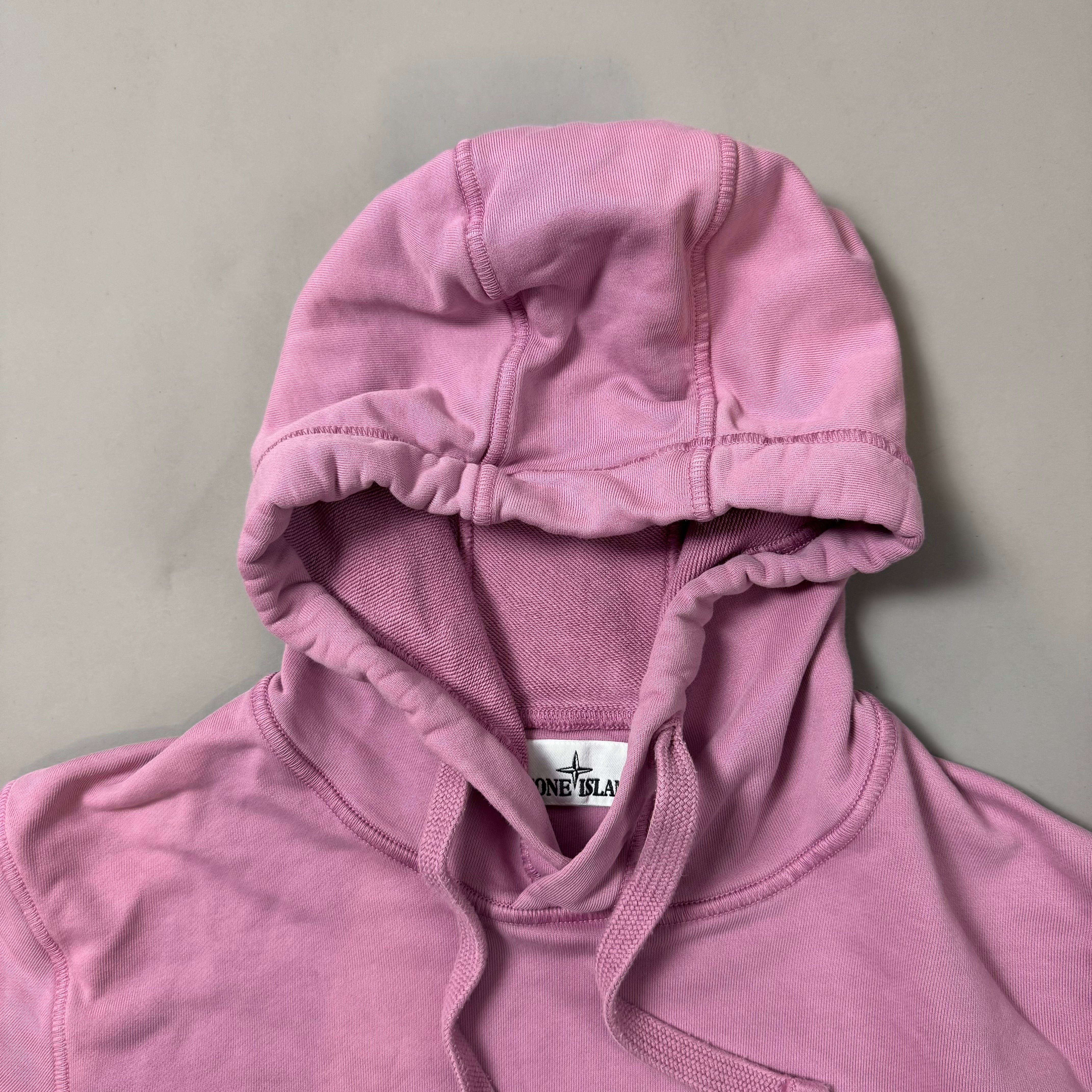 Stone Island Pink Hoodie - Small