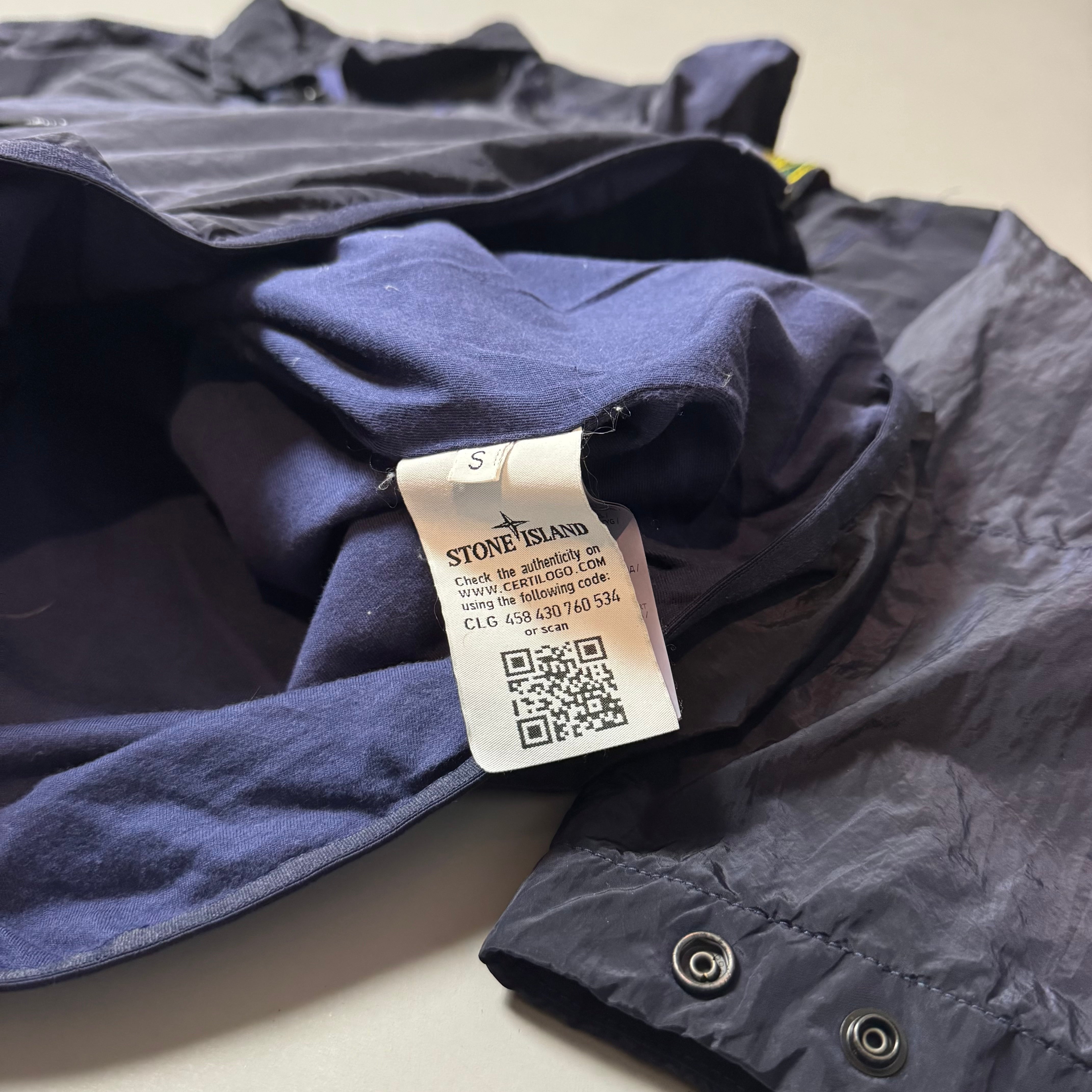 Stone Island Purple Nylon Metal Shimmer Overshirt - Small