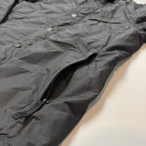 Stone Island Black O-Cotton & R-Nylon Insulated Blazer - Medium