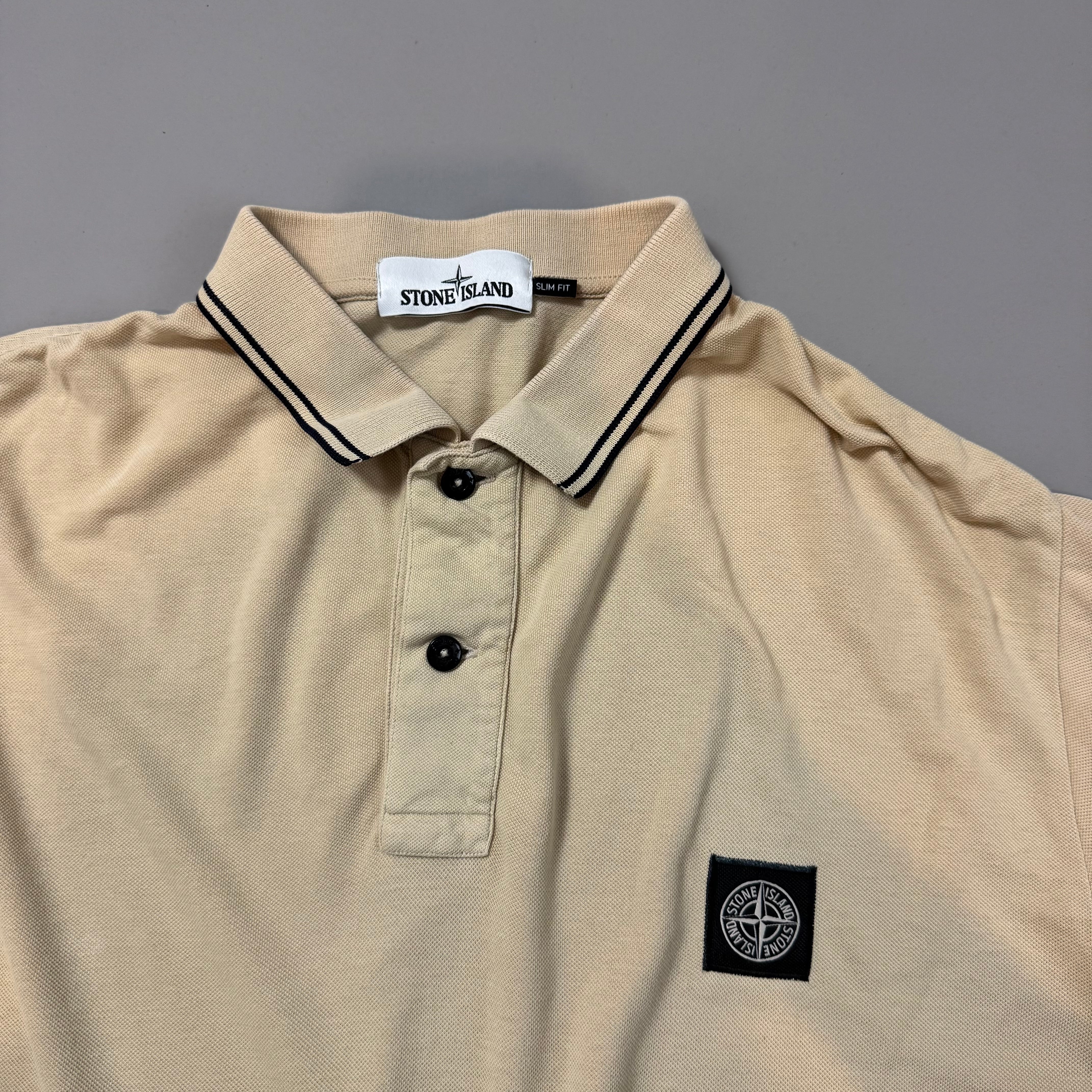 Stone Island Orange Polo - XXL
