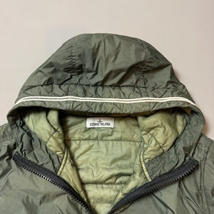 Stone Island Green Crinkle Reps Primaloft Jacket - Large