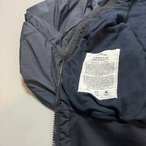 Stone Island Navy Crinkle Reps Cotton Lined Bomber Jacket - XL