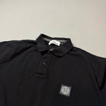Load image into Gallery viewer, Stone Island Black Polo Shirt - XL
