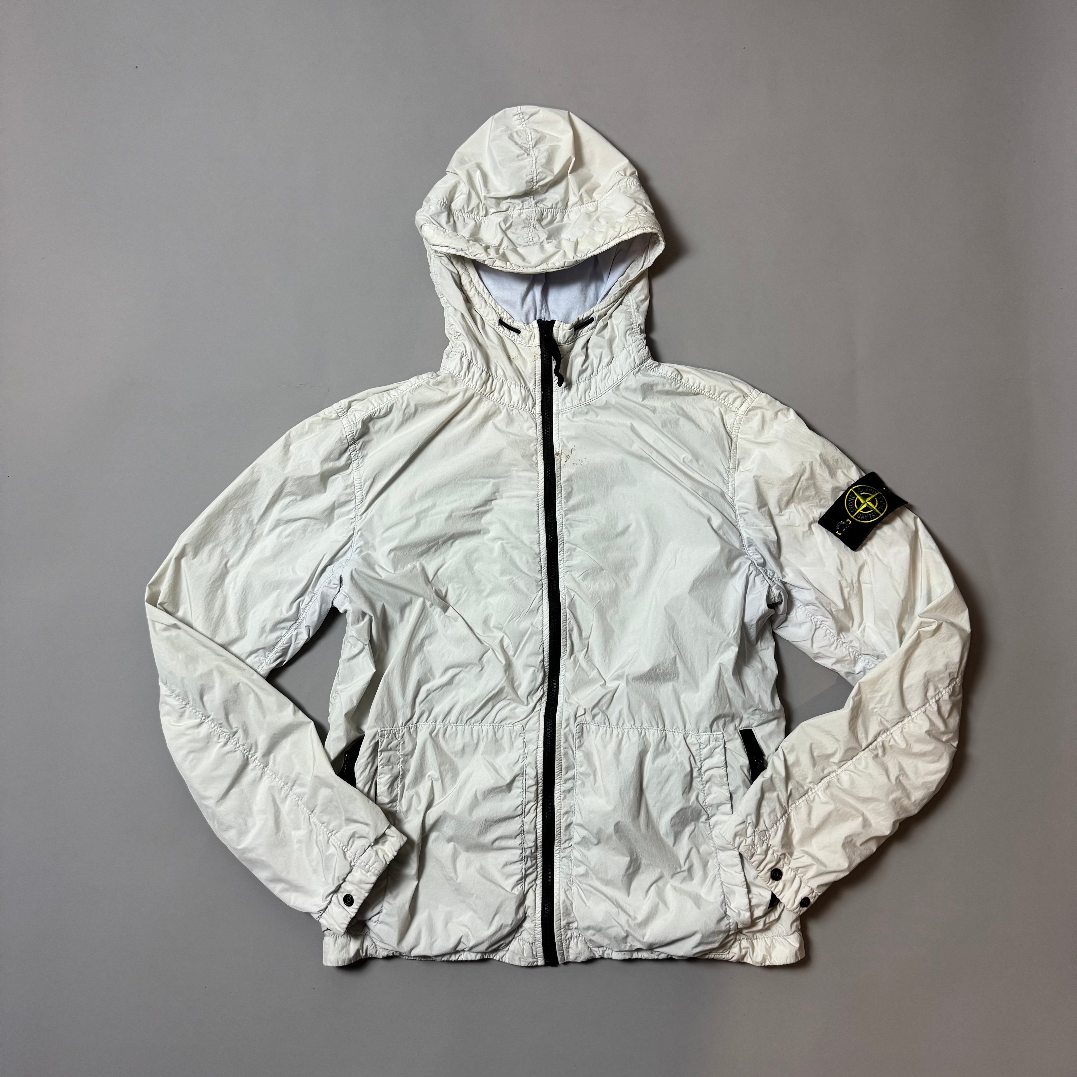 Stone Island Ice Blue Crinkle Reps NY Jacket - Medium
