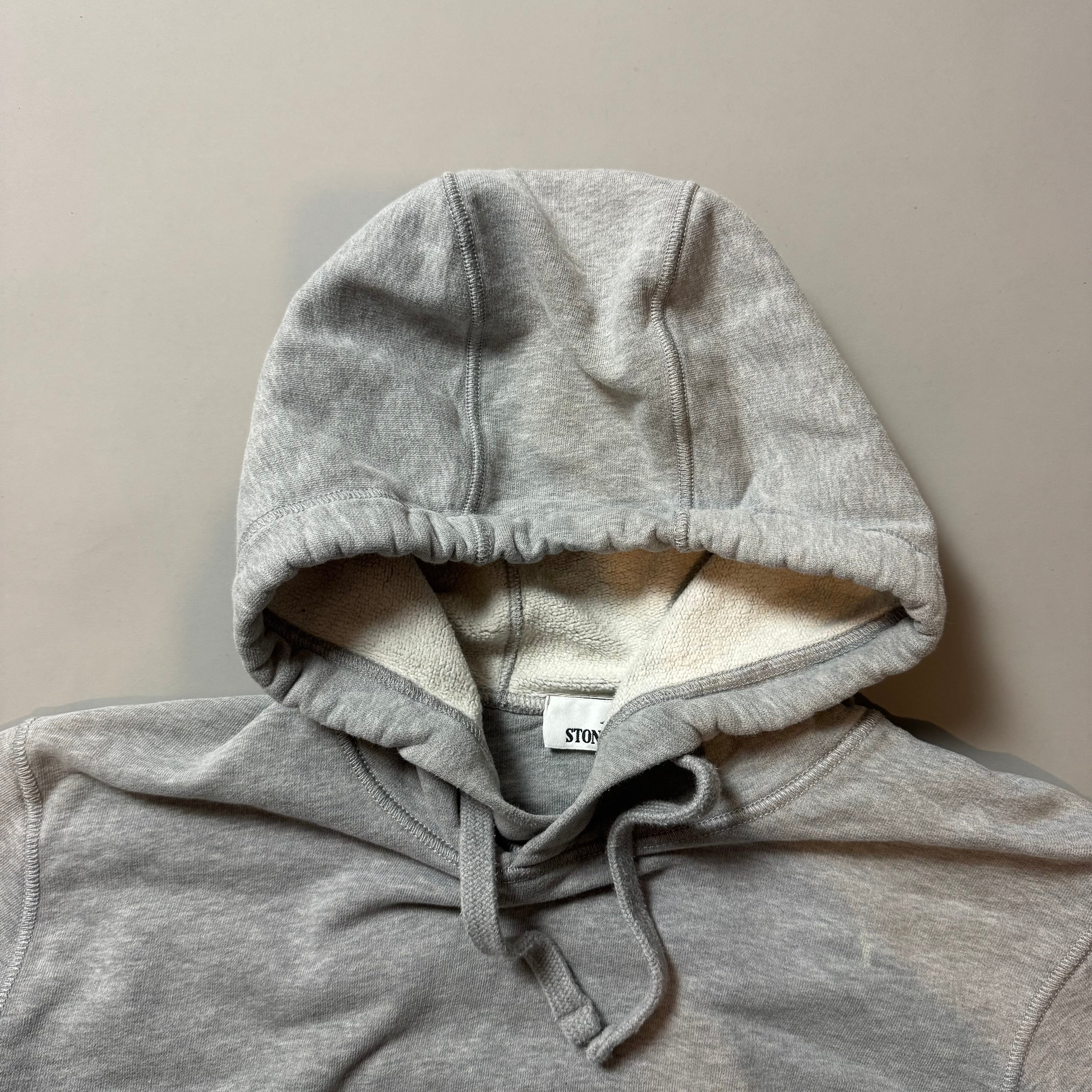 Stone Island Grey Hoodie - Medium