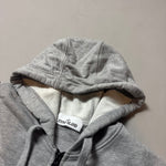 Load image into Gallery viewer, Stone Island Grey Zip Up Hoodie - Medium
