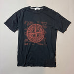 Load image into Gallery viewer, Stone Island Black Graphic T-shirt - Small
