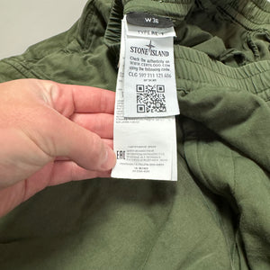 Stone Island Green RE-T Cargo Trousers - W36