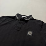 Load image into Gallery viewer, Stone Island Black Polo Shirt - Large
