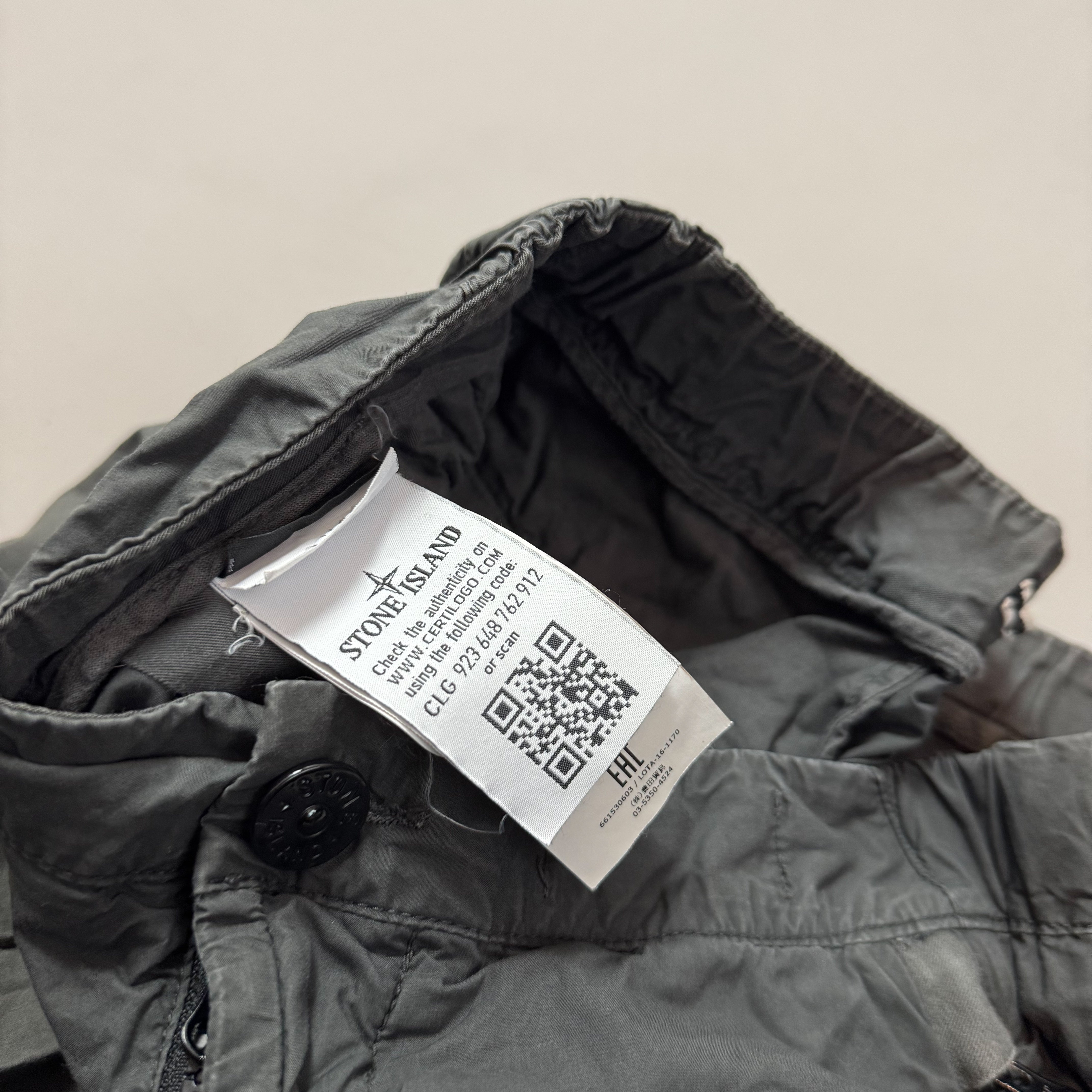 Stone Island Grey Cargo Trousers - W30