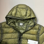 Load image into Gallery viewer, C.P Company Green Lens DD Shell Hooded Down Jacket
