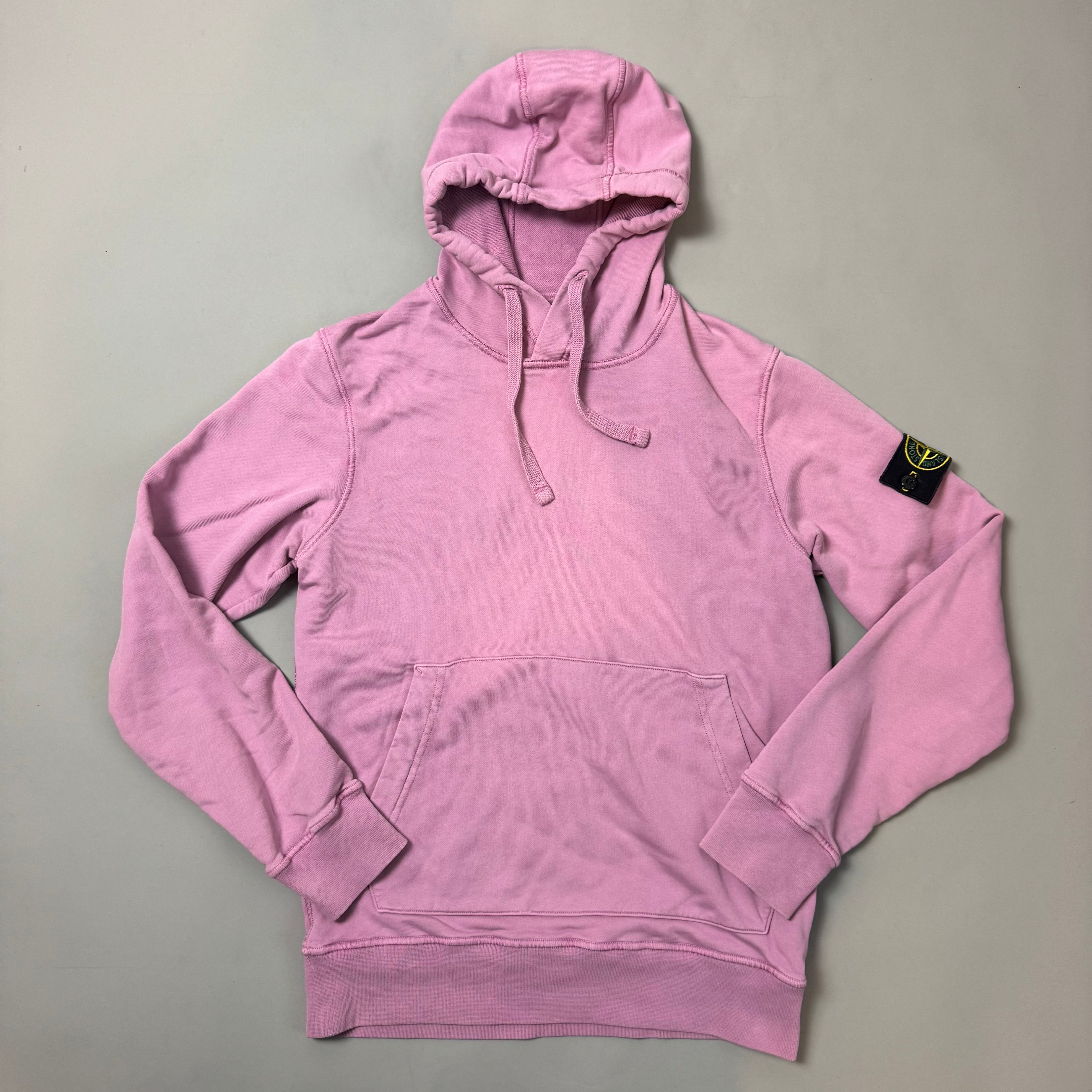 Stone Island Pink Hoodie - Small