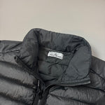 Load image into Gallery viewer, Stone Island Black Loom Woven Down Gilet - XL
