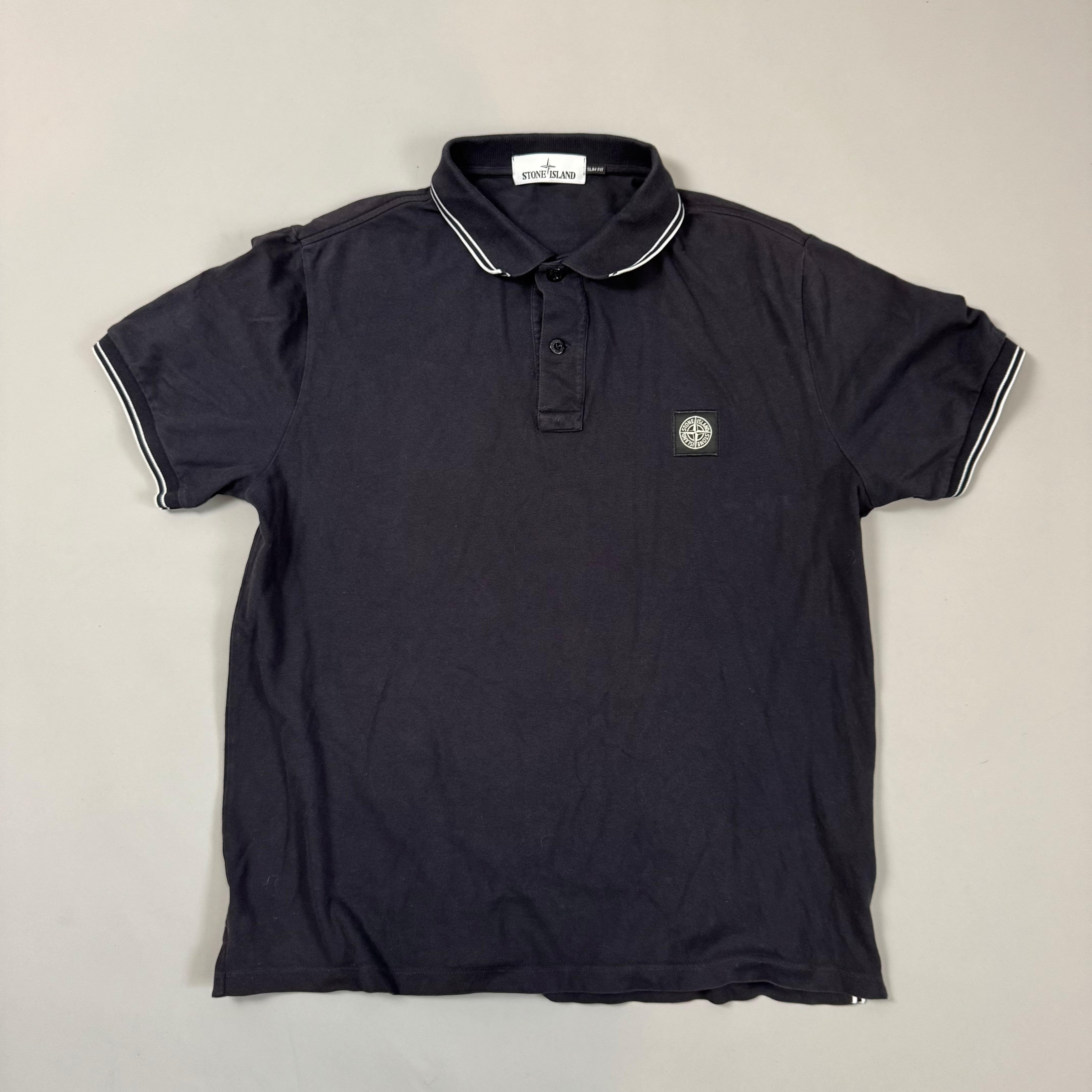 Stone Island Navy Polo Shirt - XXL