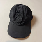Load image into Gallery viewer, Stone Island Black Nylon Shimmer Cap - Large
