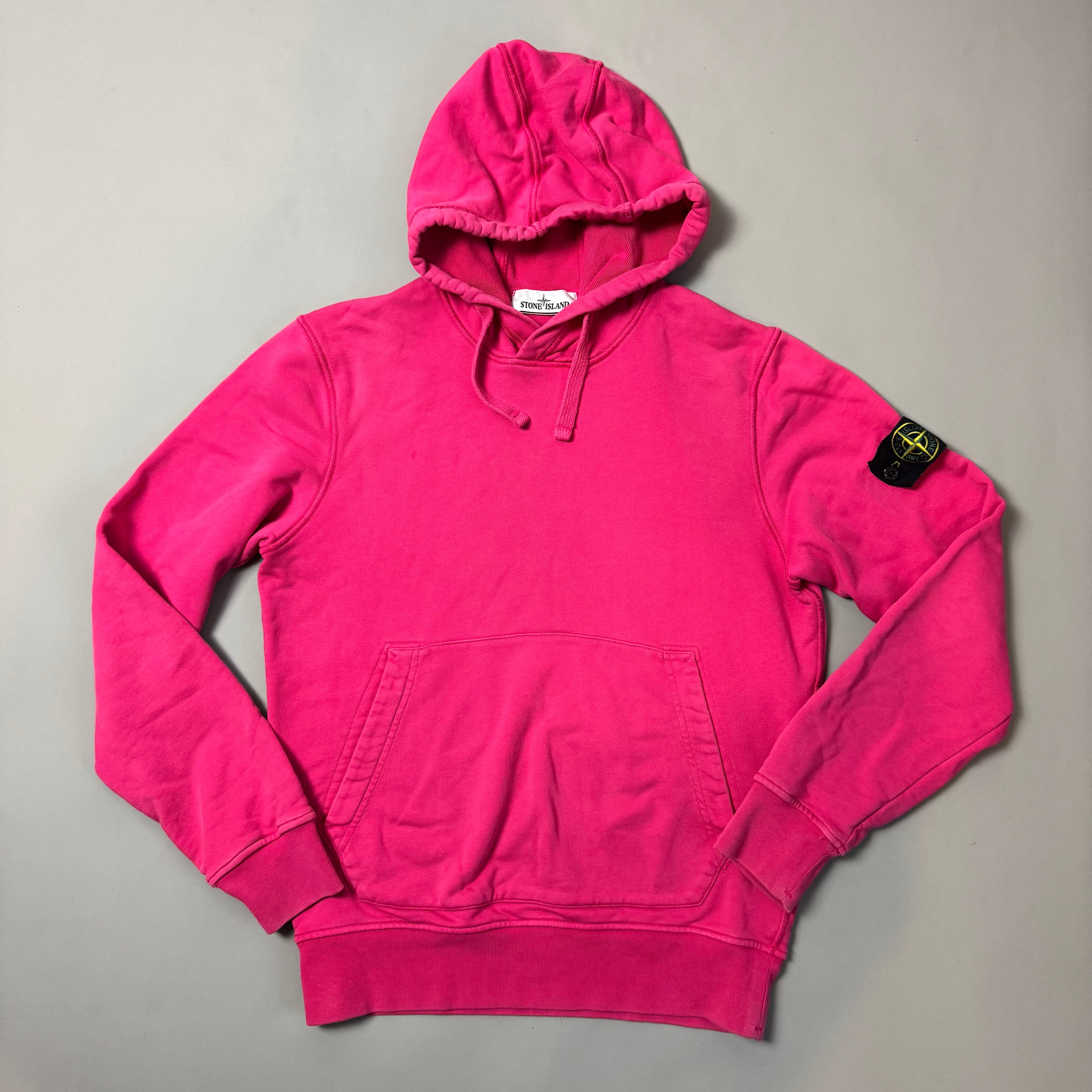 Stone Island Pink Hoodie - Small