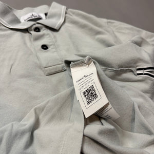 Stone Island Mint Green Polo Shirt - Large
