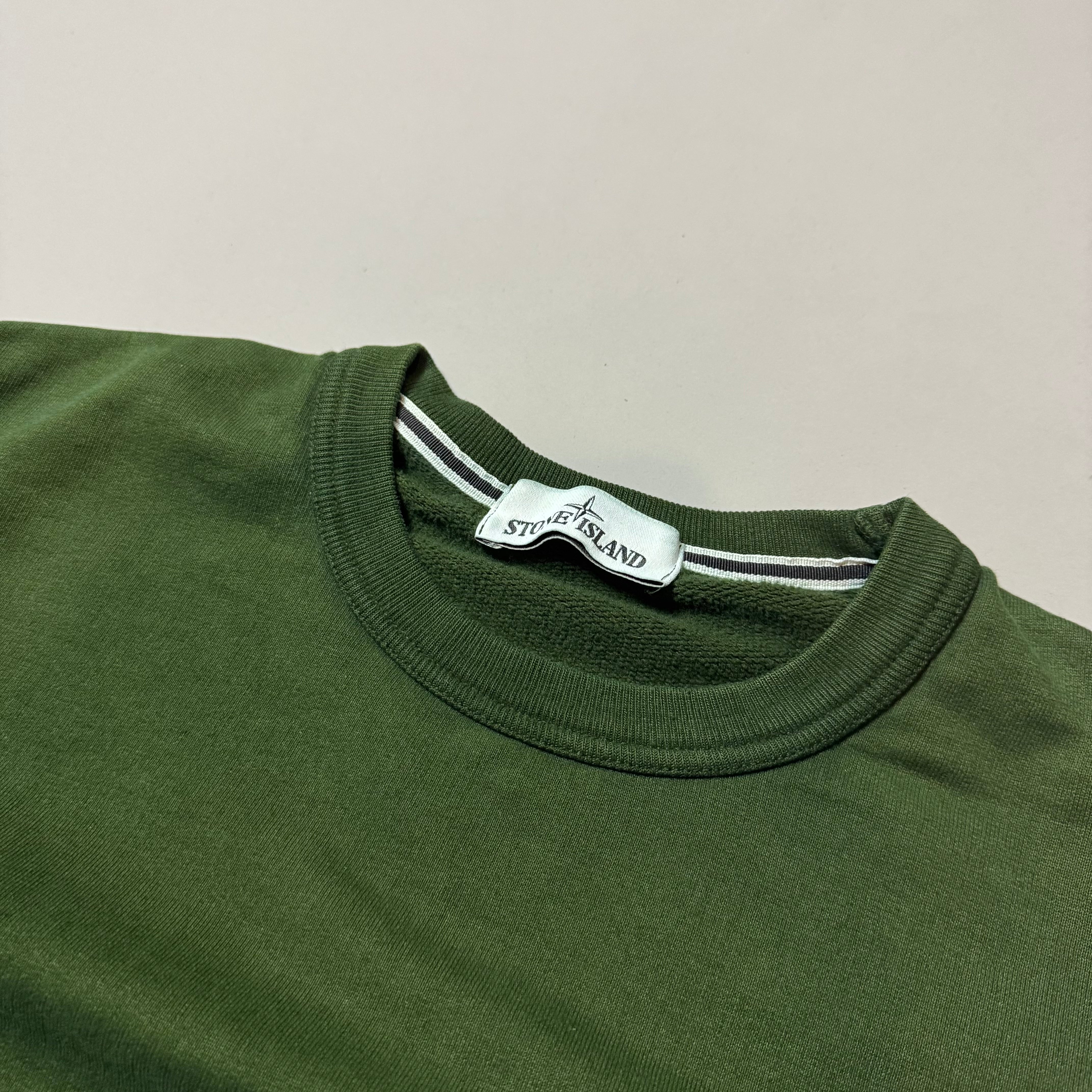 Stone Island Green Sweatshirt - Medium