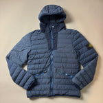 Load image into Gallery viewer, Stone Island Navy Loom Woven Down Chambers Stretch Nylon-Tc Jacket - Small
