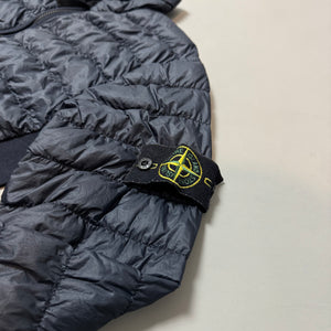 Stone Island Navy Garment Dyed Micro Yarn Down Jacket - Small