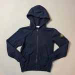 Load image into Gallery viewer, Stone Island Navy Zip Up Hoodie - Medium
