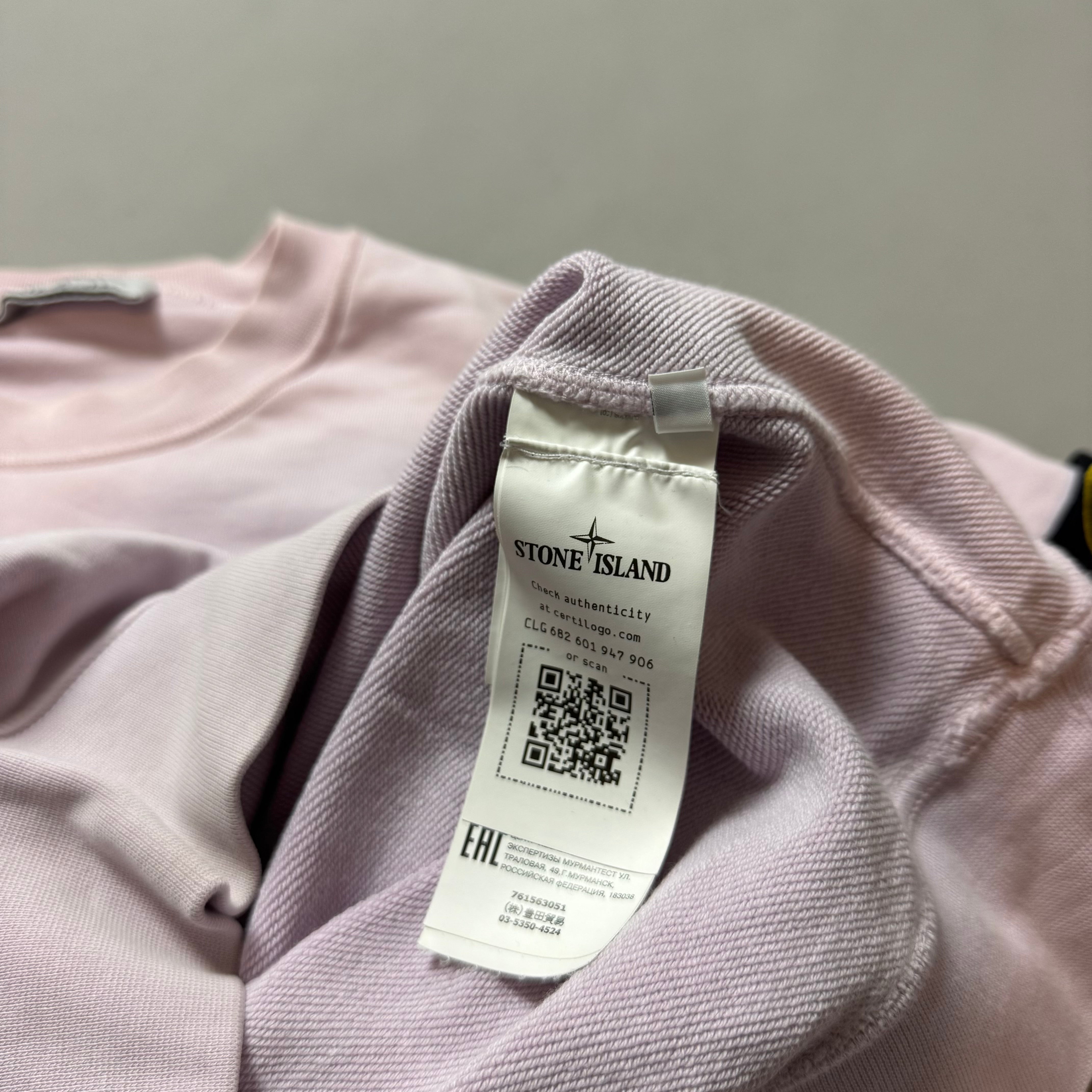 Stone Island Pink Sweatshirt - Small