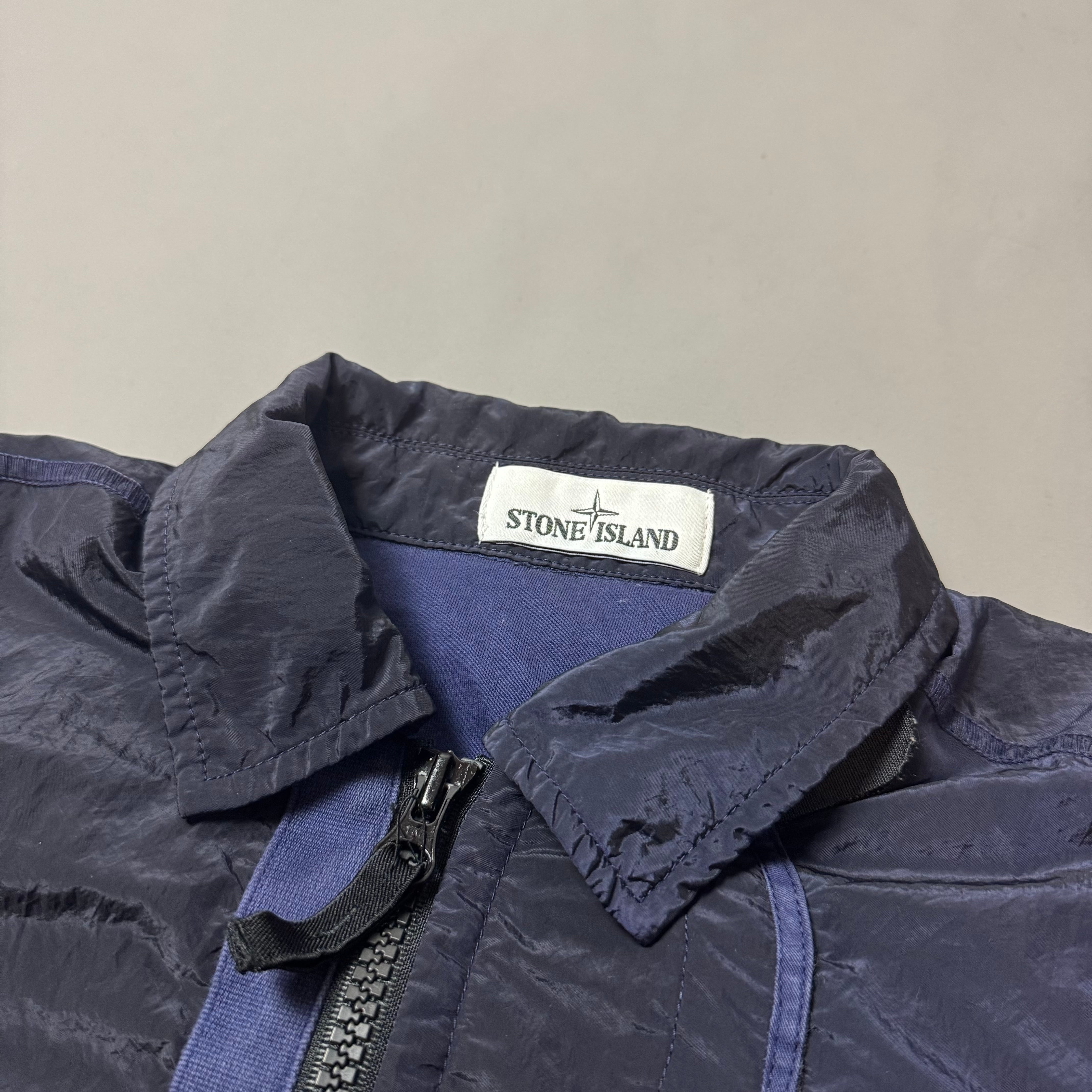 Stone Island Purple Nylon Metal Shimmer Overshirt - Small