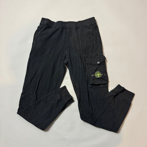 Stone Island Black Joggers - Medium
