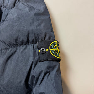 Stone Island Navy Crinkle Reps NY Down Puffer Jacket - Small