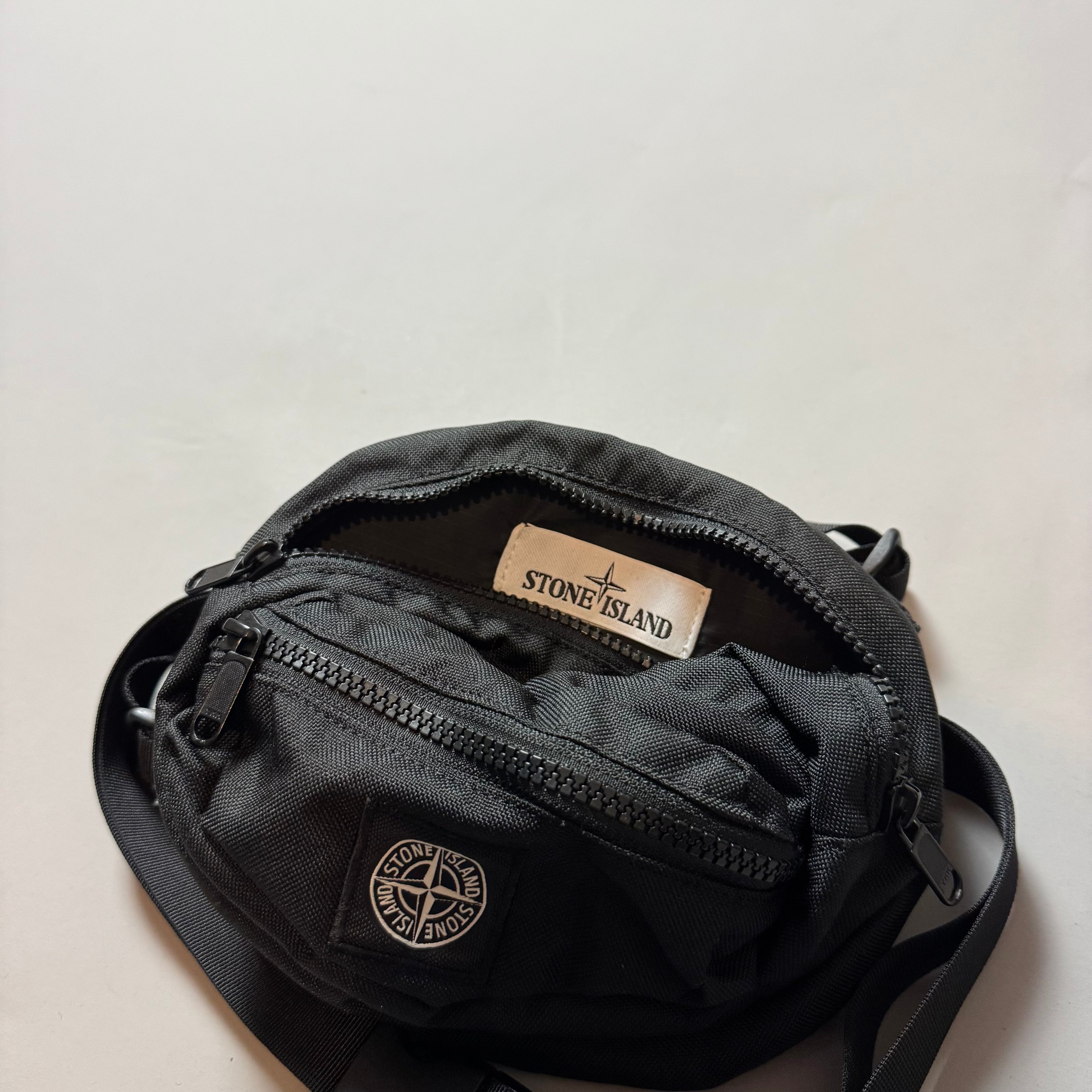 Stone Island Black Cross Body Chest Rig Bag