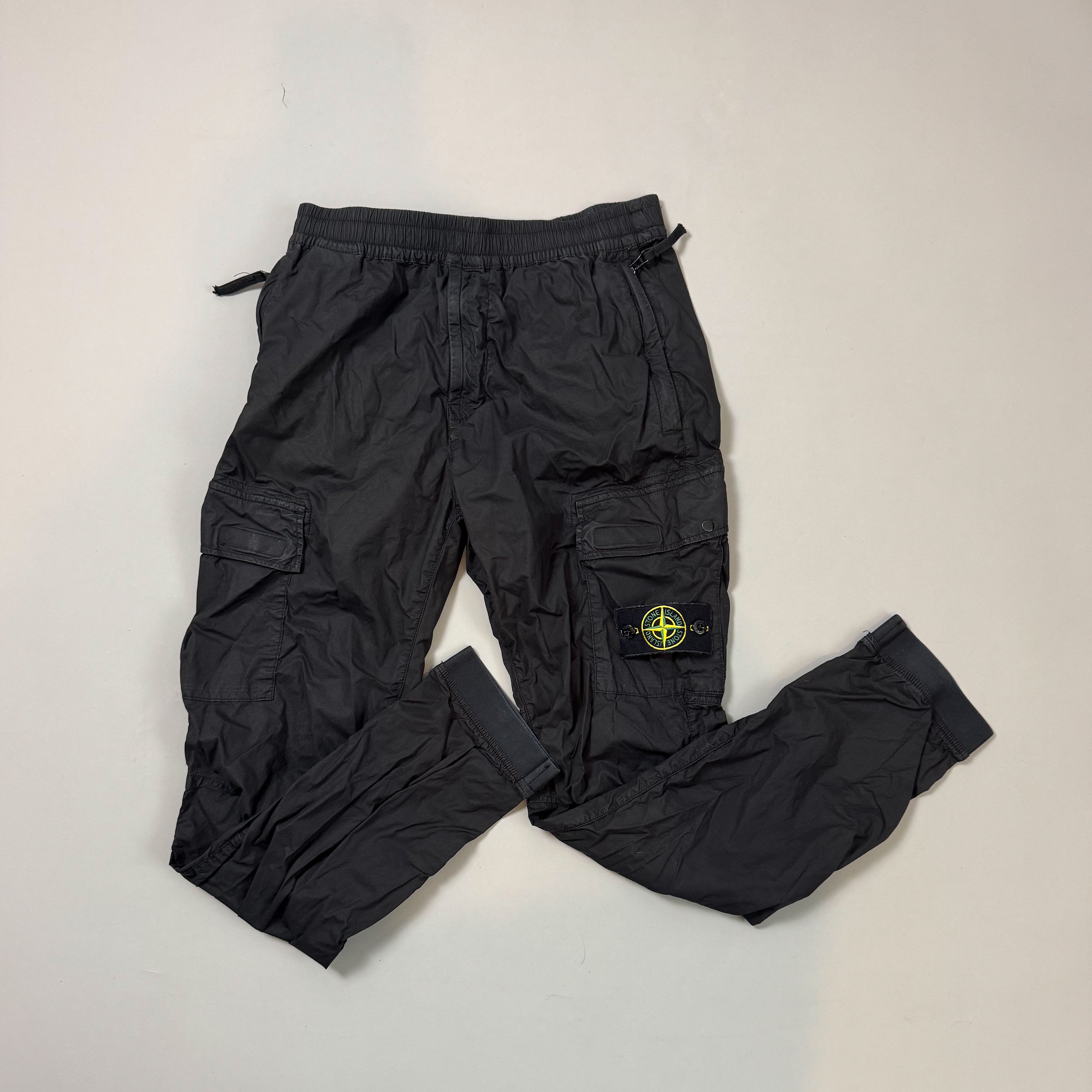 Stone Island Black Cargo Trousers - W30 – TheKomp 