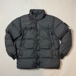 Load image into Gallery viewer, Stone Island Black Garment Dyed Crinkle Reps Long Parka Jacket - XXL
