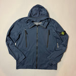 Load image into Gallery viewer, Stone Island Navy Blue Light Soft Shell Check Grid Jacket - Large
