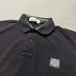 Load image into Gallery viewer, Stone Island Black Long Sleeve Polo Shirt - XL
