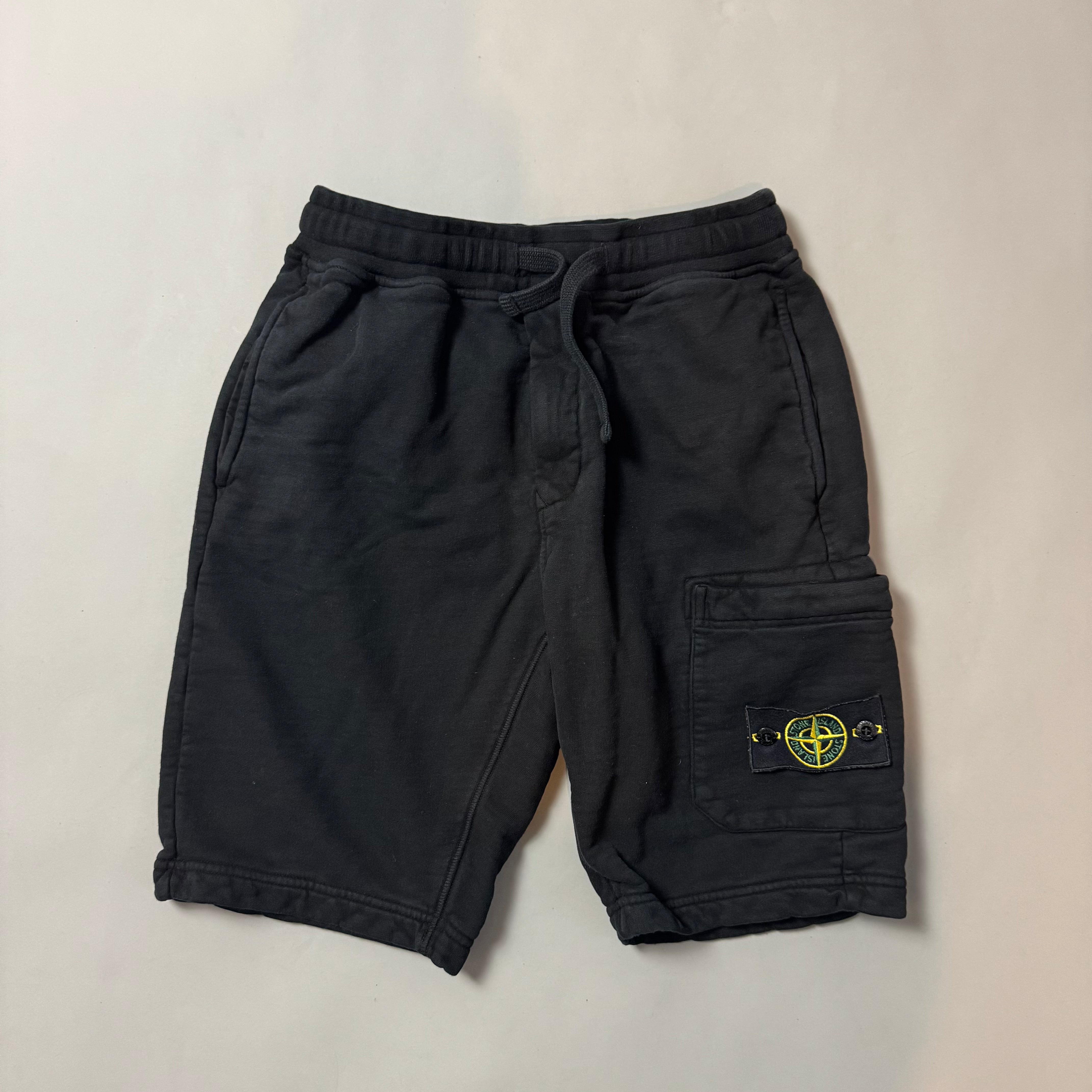 Stone Island Black Shorts - Small