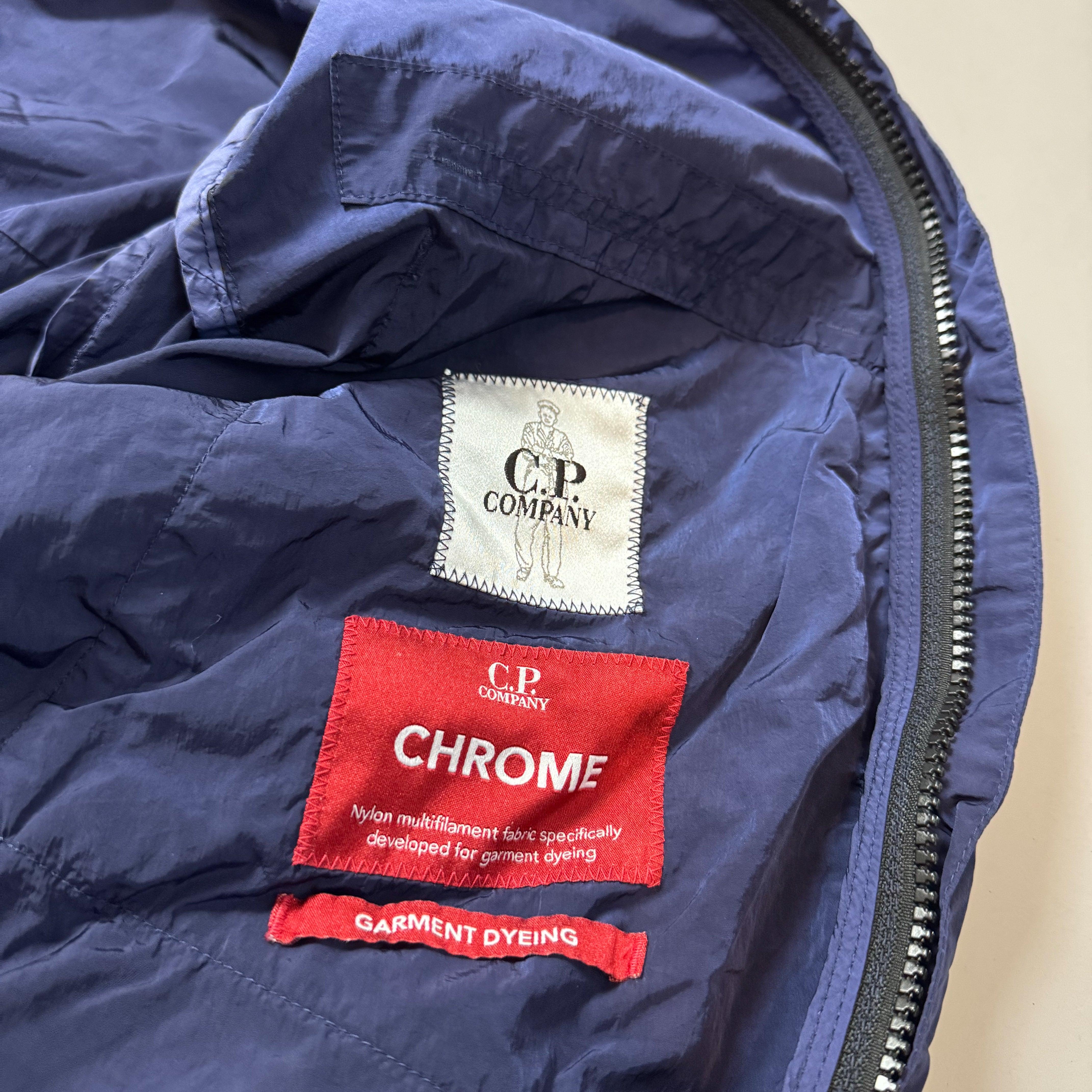 C.P Company Blue Chrome Overshirt - Small