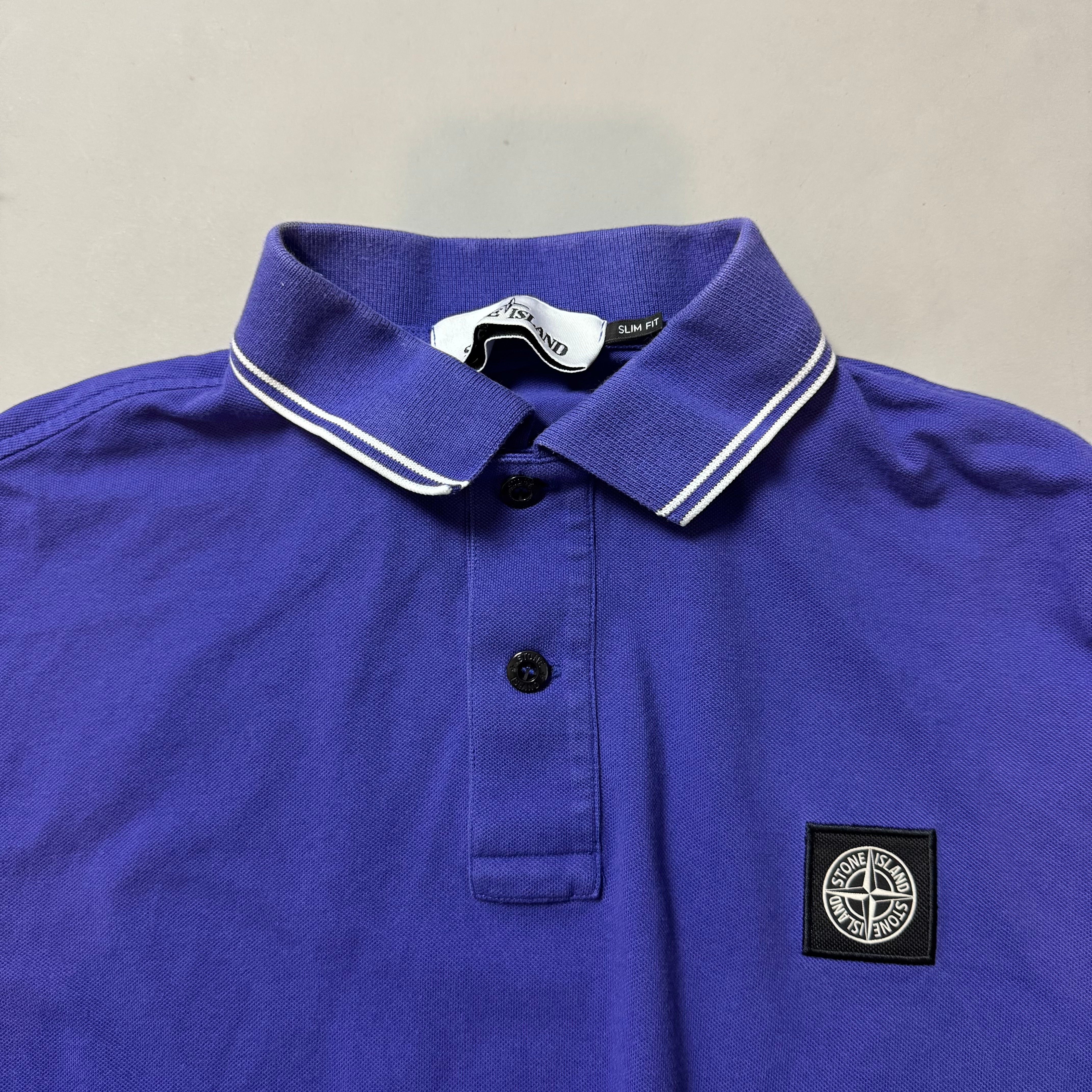 Stone Island Blue Polo Shirt - Medium