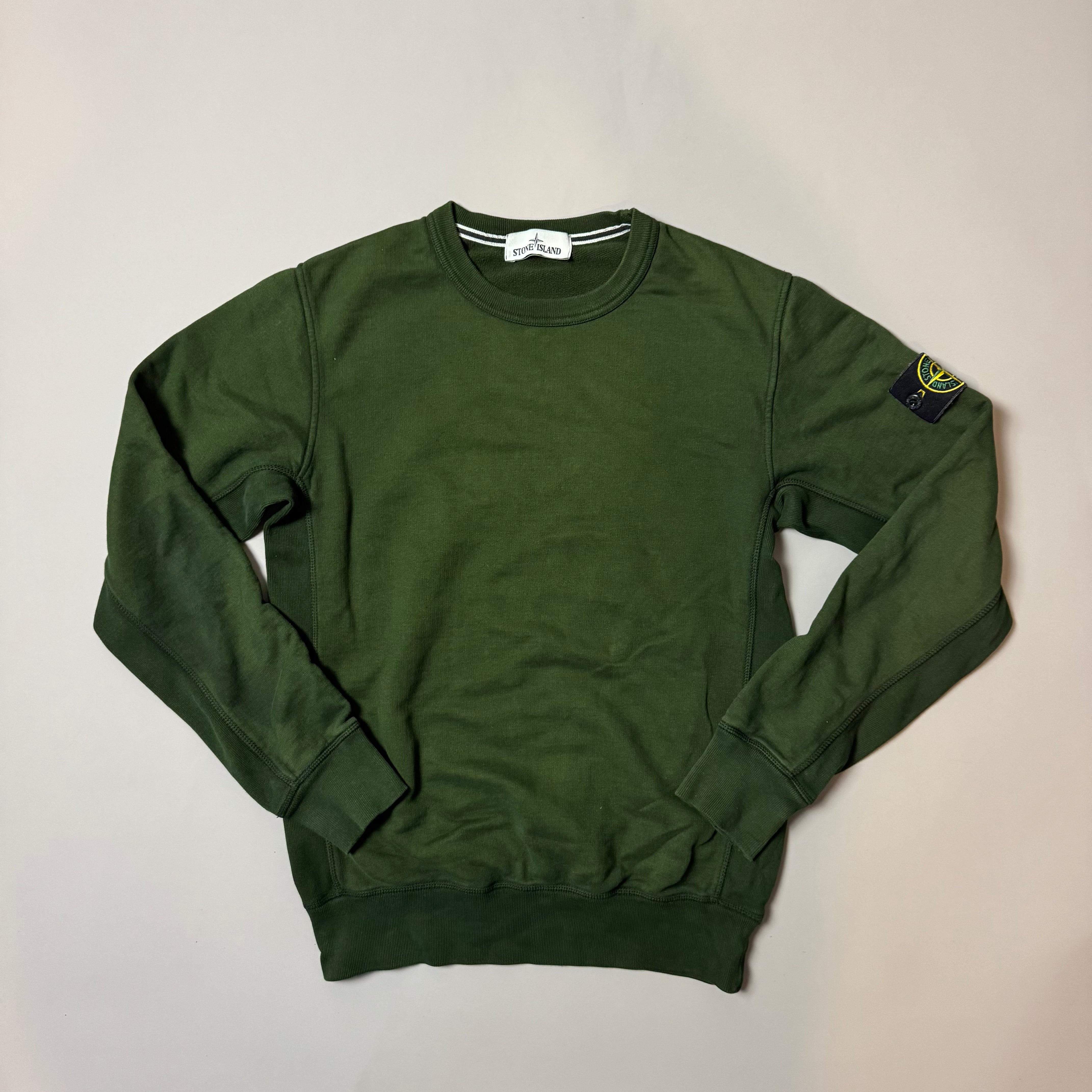 Stone Island Green Sweatshirt - Medium