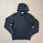 Load image into Gallery viewer, Stone Island Navy Zip Up Hoodie - Medium
