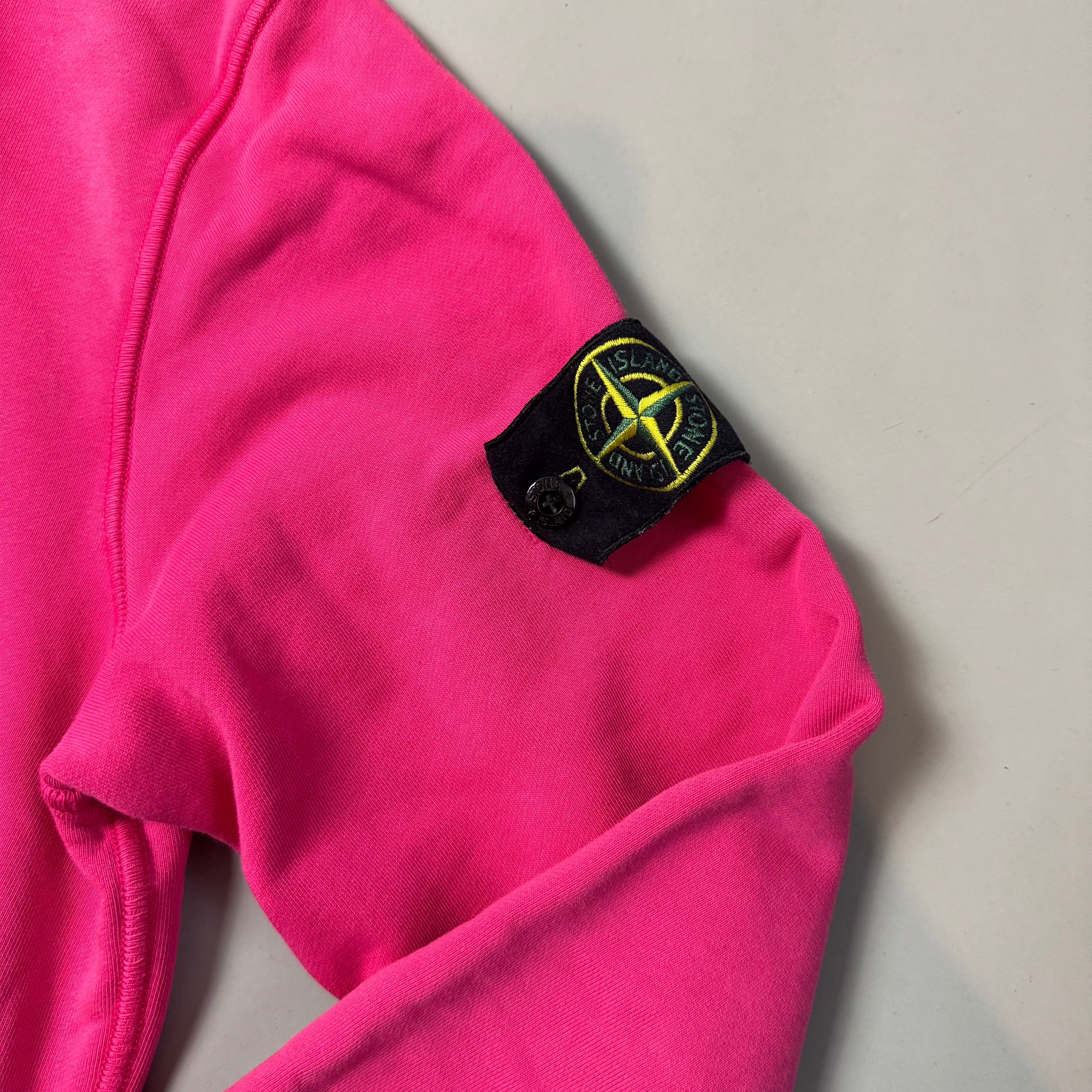 Stone Island Pink Hoodie - Small