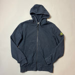 Load image into Gallery viewer, Stone Island Navy Zip Up Hoodie - Large
