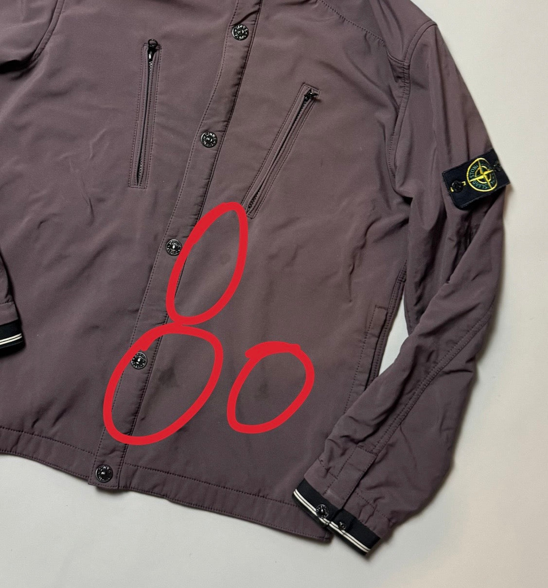 Stone Island Burgundy Soft Shell R - XL