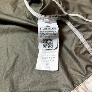 Stone Island Beige Membrana 3L TC Nylon Hooded Jacket - Small