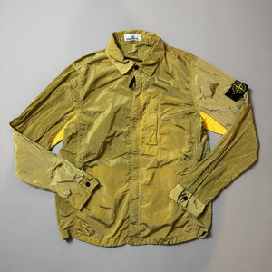Stone Island Gold Nylon Metal Shimmer Overshirt - XL