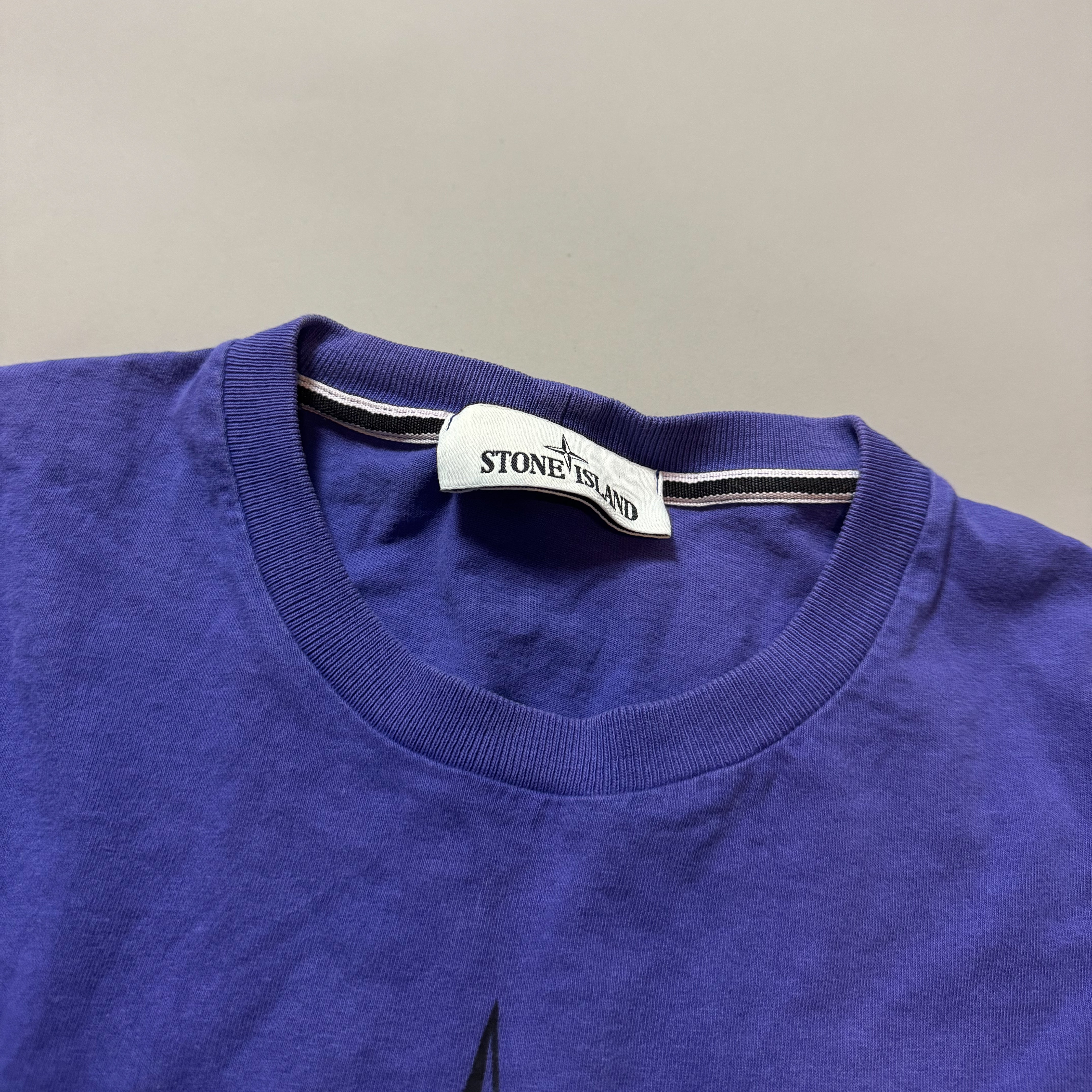 Stone Island Purple Print T-shirt - Small