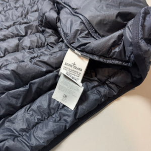 Stone Island Navy Garment Dyed Micro Yarn Down Jacket - Small
